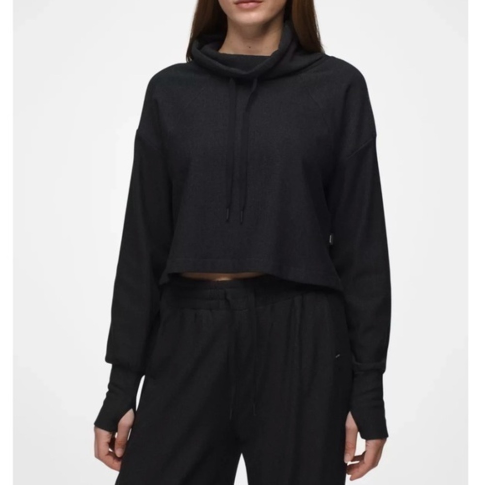 prAna Sacred Space Pullover Heathered Black M